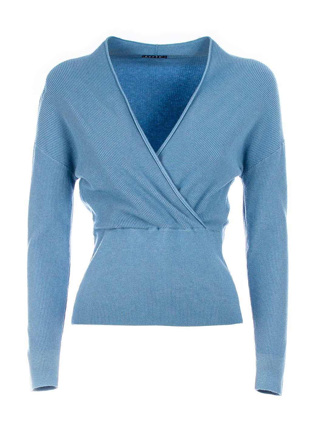 MAGLIA CALATA SCOLLO INCROCIATO, TG UNICA - LIGHT BLUE